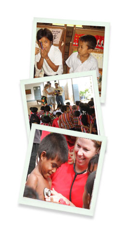 multiple pictures of children at school - Pack for a purpose